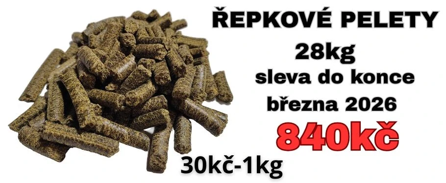 ŘEPKOVÉ PELETY 28kg