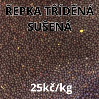 ŘEPKA TŘÍDĚNÁ SUŠENÁ 28 kg